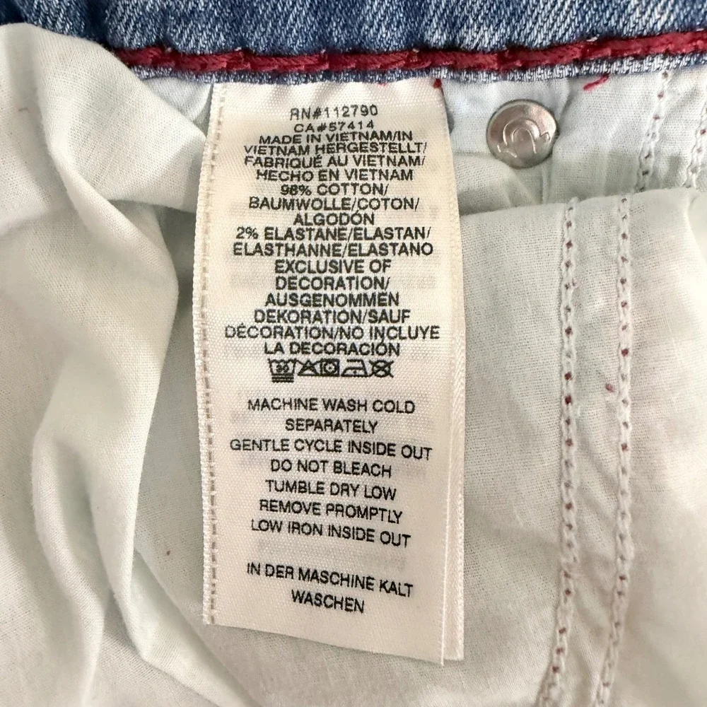 True Religion Rocco Jeans Mens 44 Blue Tycoon Medium‎ Wash Flap Super T 106275